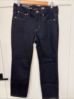J. Crew Dark Indigo Straight-Leg Jeans